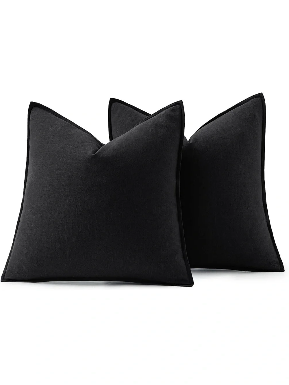 MIULEE Decorative Linen Euro Sham Pillow Covers 24x24 (2)-1066/bb8-1